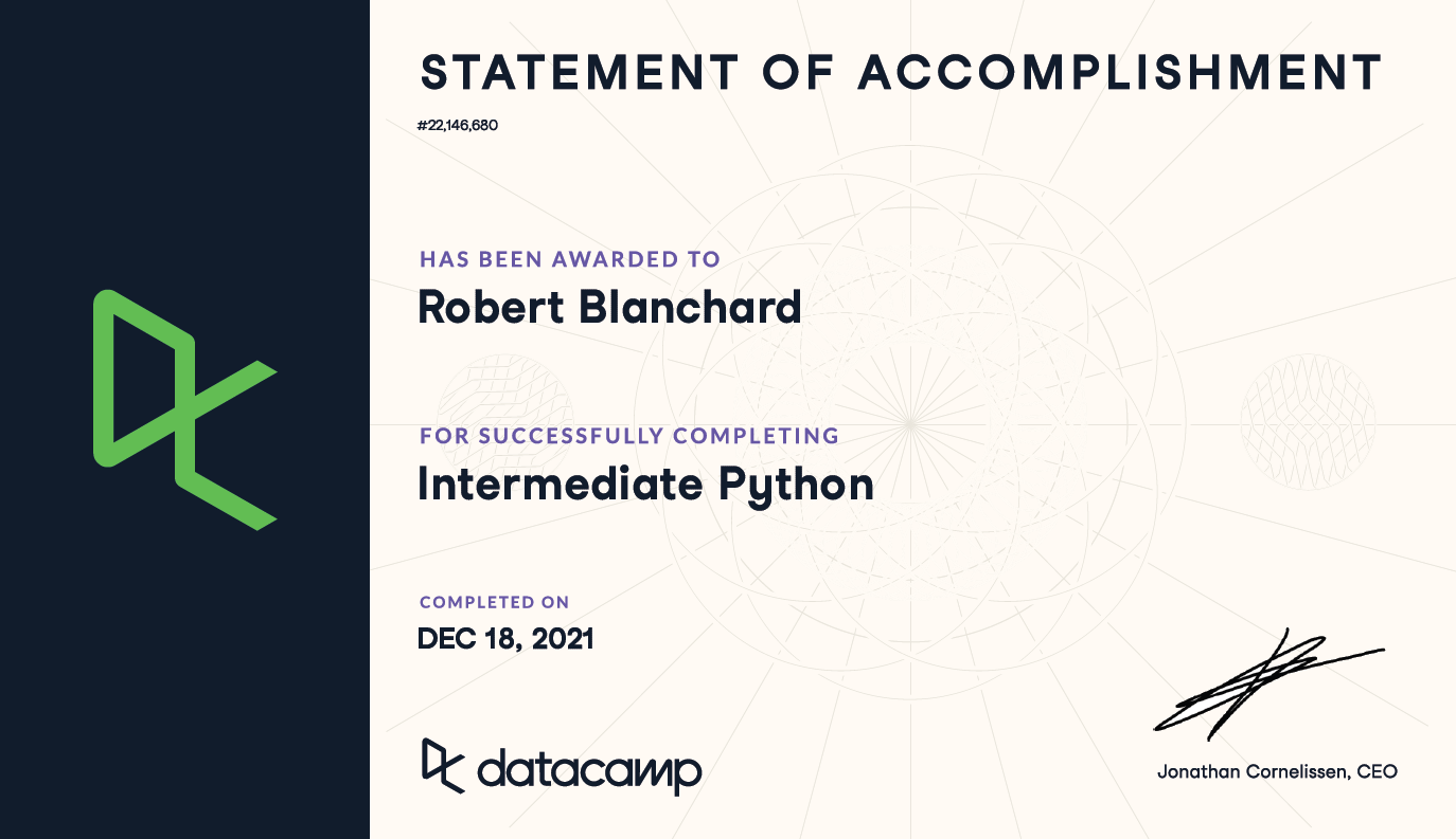 Datacamp - Intermediate Python