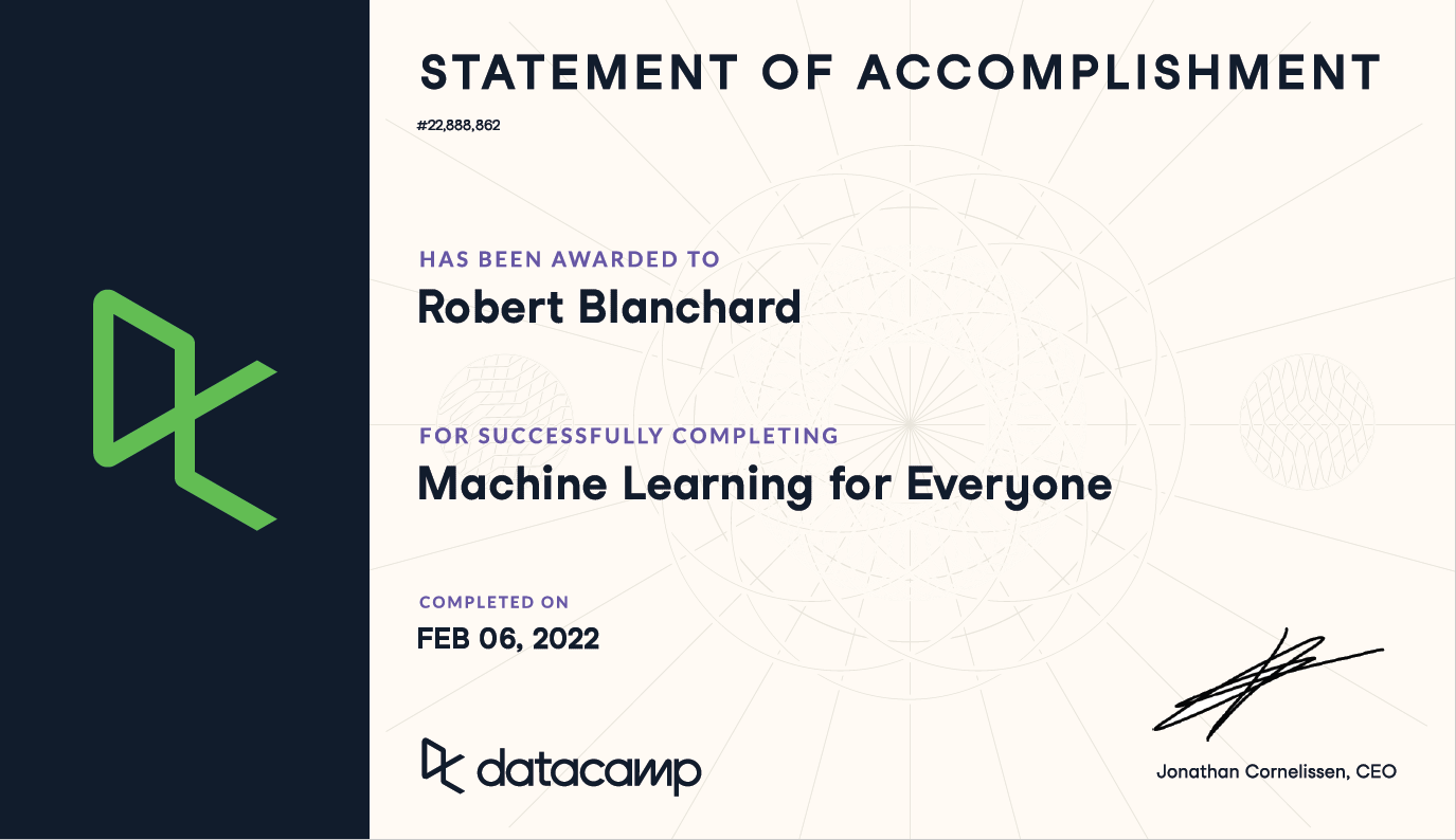 Datacamp - Machine Learning for Everyone
