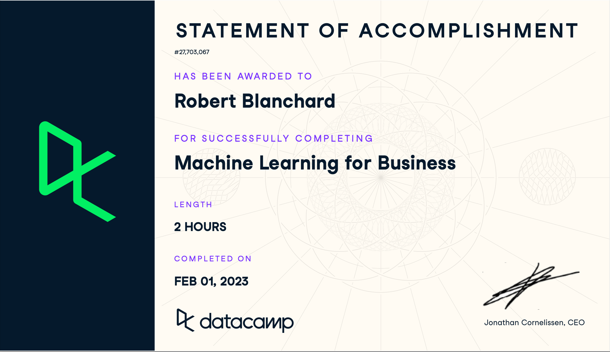 Datacamp - Machine Learning for Business