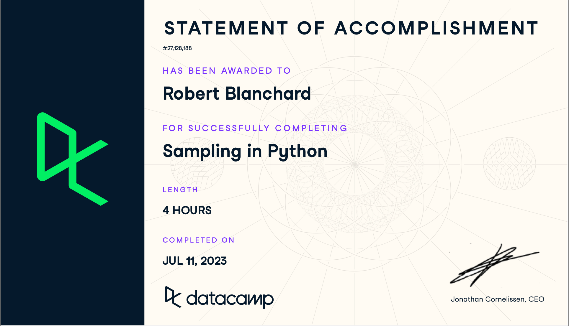 Datacamp - Sampling in Python