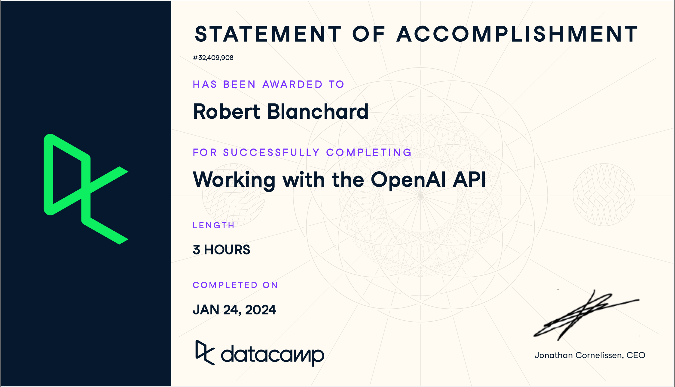 Datacamp - Working with the OpenAI API