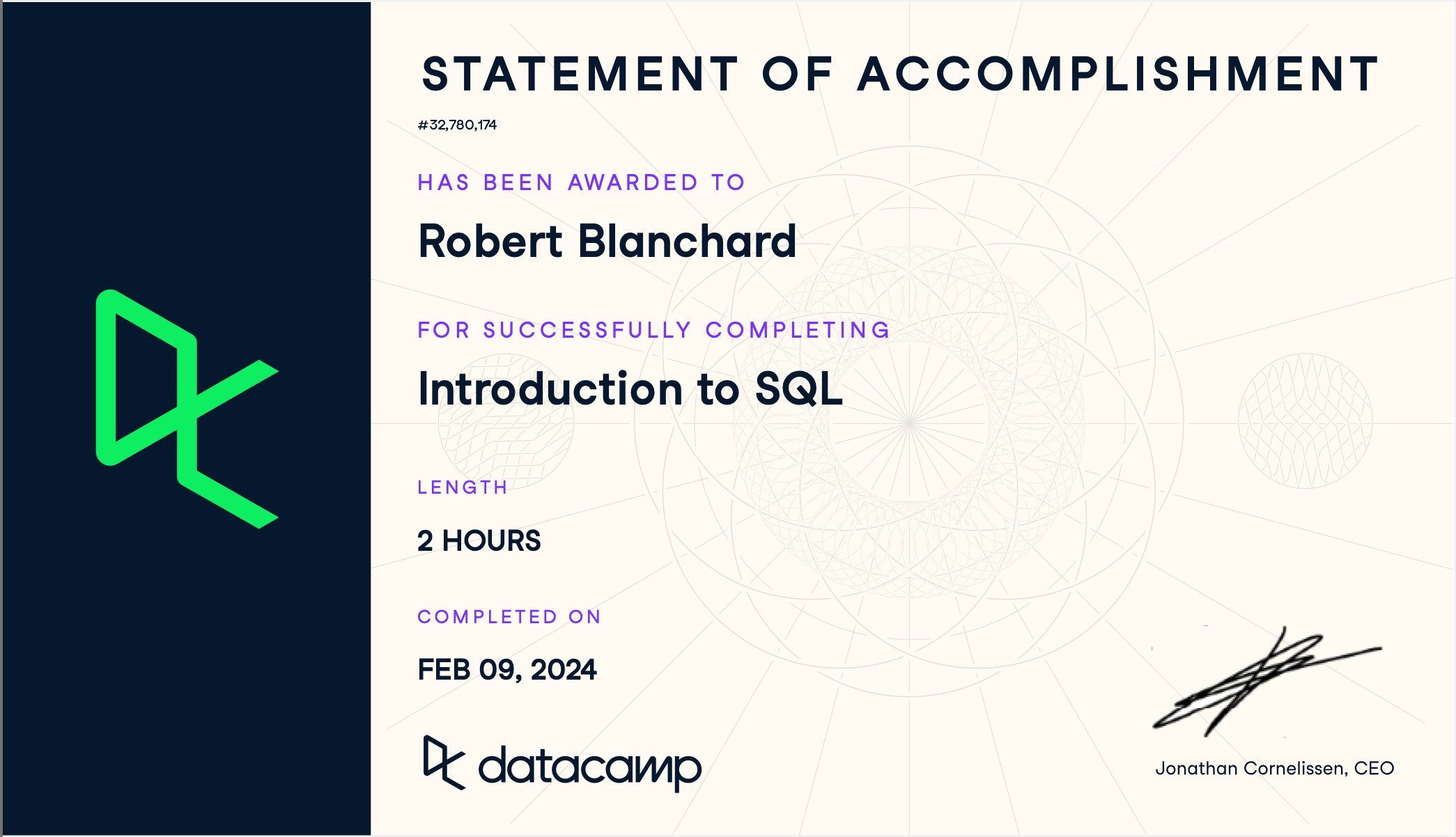 Datacamp - Introduction to SQL
