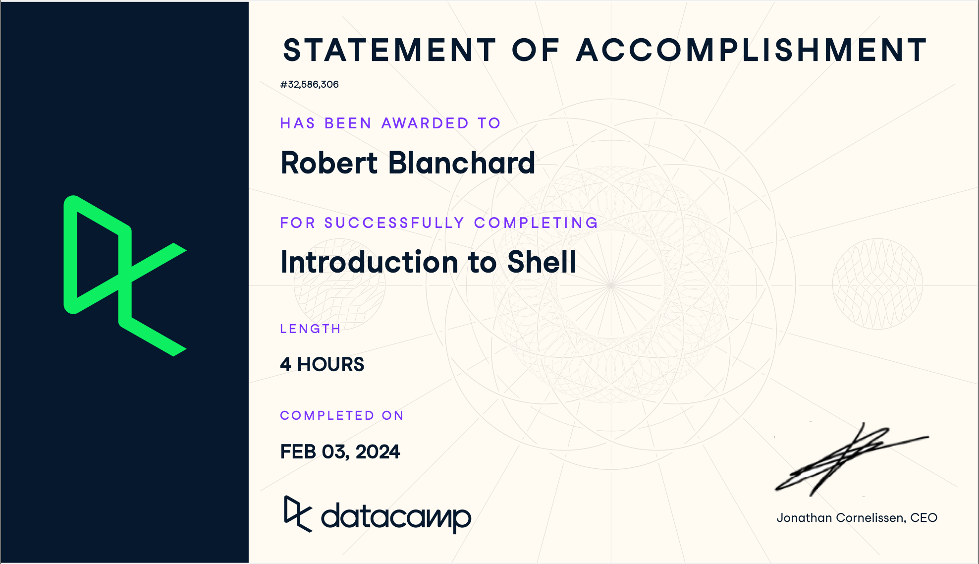 Datacamp - Introduction to Shell