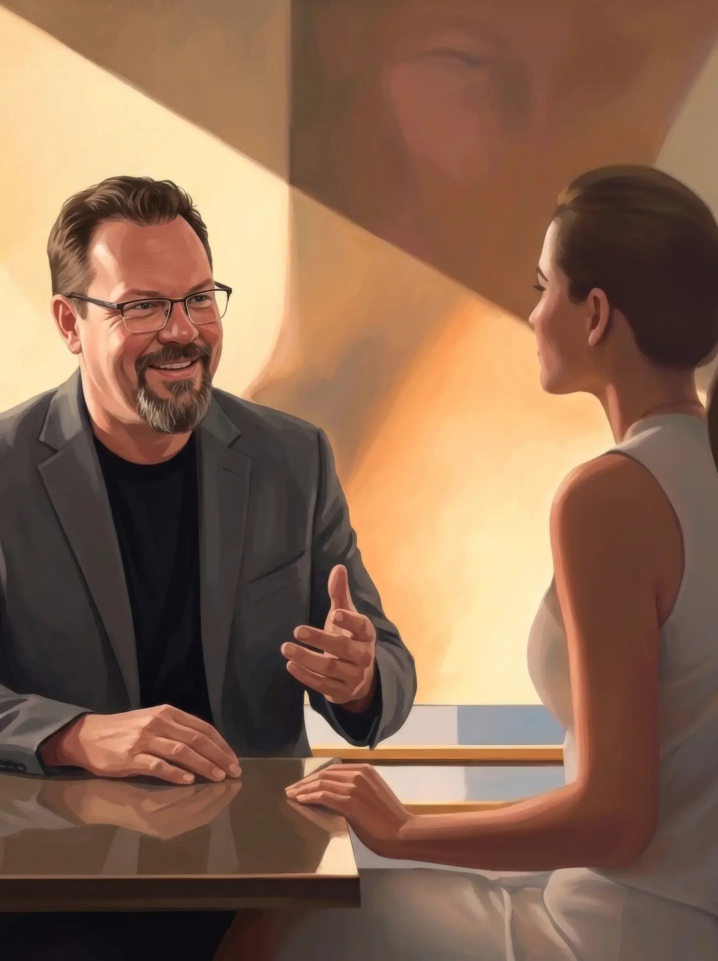 Robert M Chase coaching a client during a one-on-one session