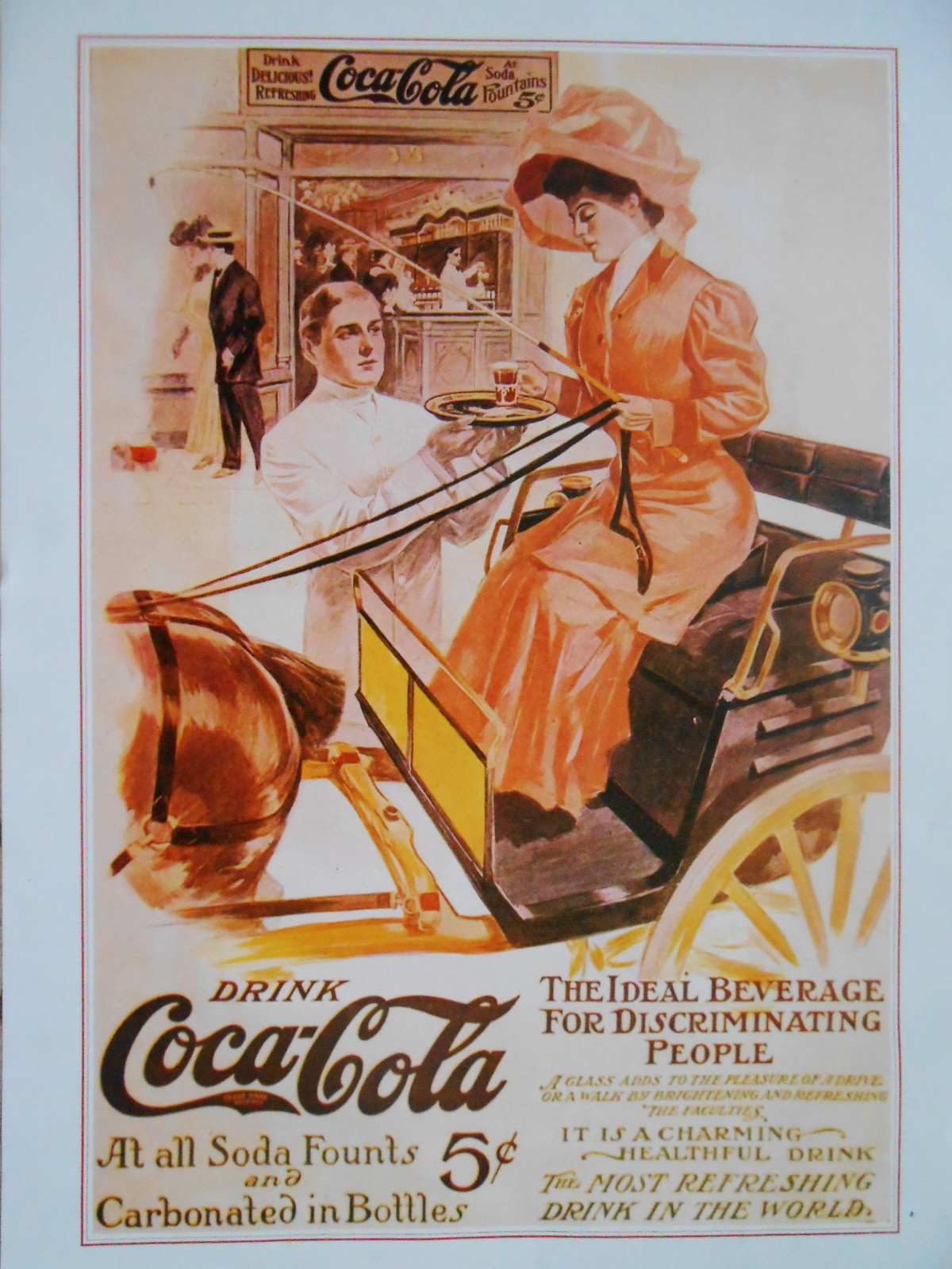 THE SPIRIT OF THE TIMES: A SET OF SIX COCA-COLA VINTAGE ART