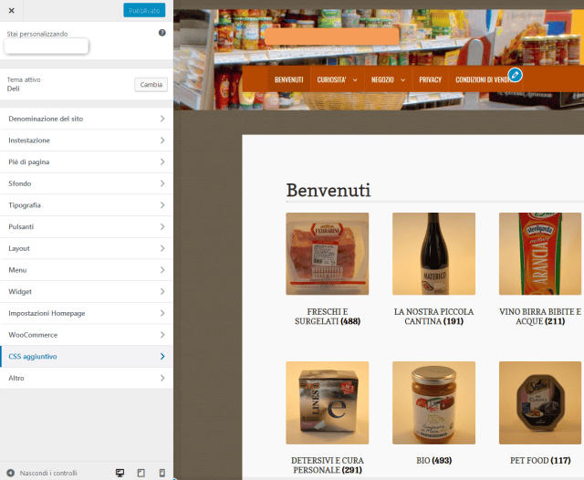 Modificare il layout pagina prodotto Woocommerce con css aggiuntivo