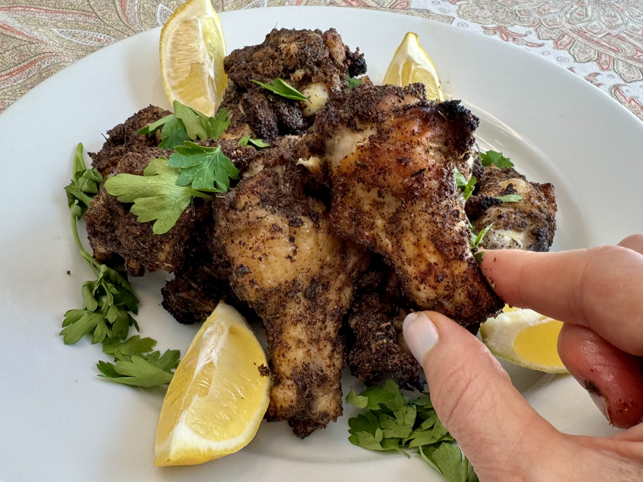 Vibrant Sumac Blackened Chicken Wings