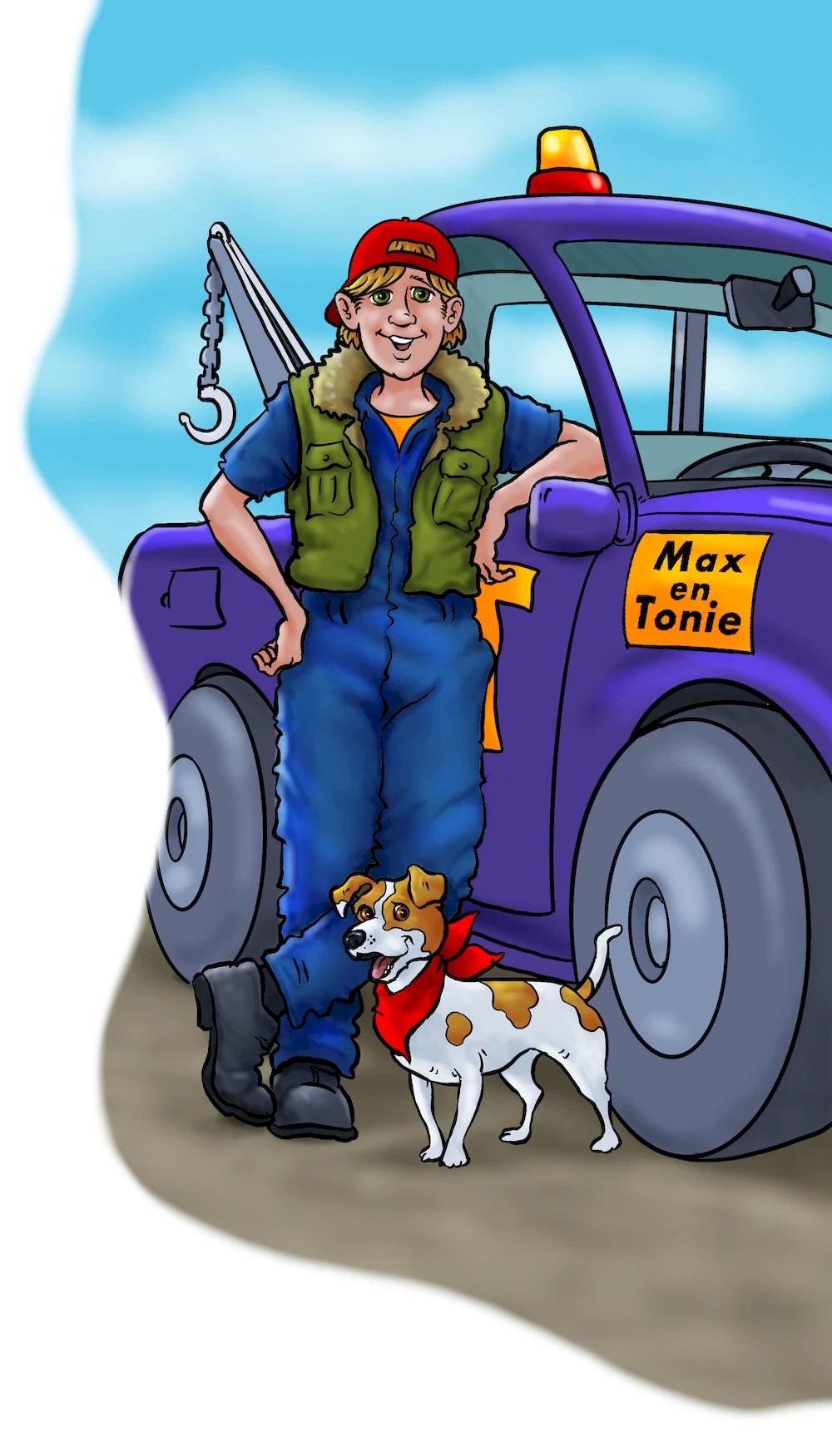 John and Jack russell - book illustration