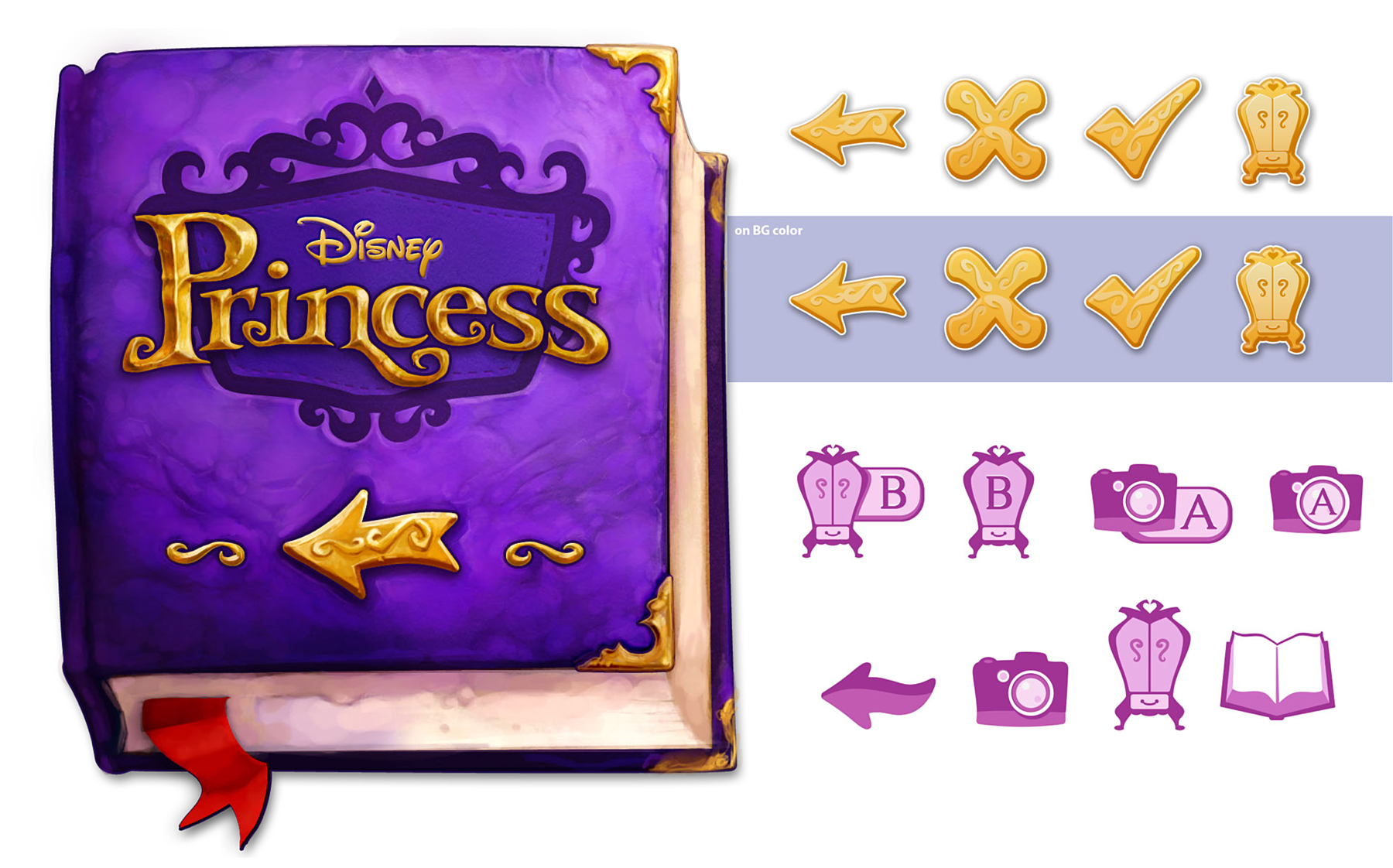 LeapFrog Disney Princess Game - UI elements & menus