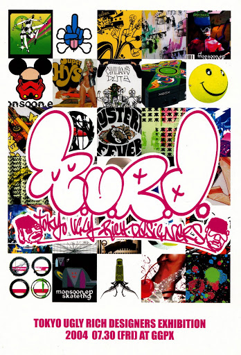 T.U.R.d Tokyo Ugly Rich designers-Logo design and Live painting with FISH(as THE KIDIOTS).Same canvas,cross out battle GGPX Tokyo