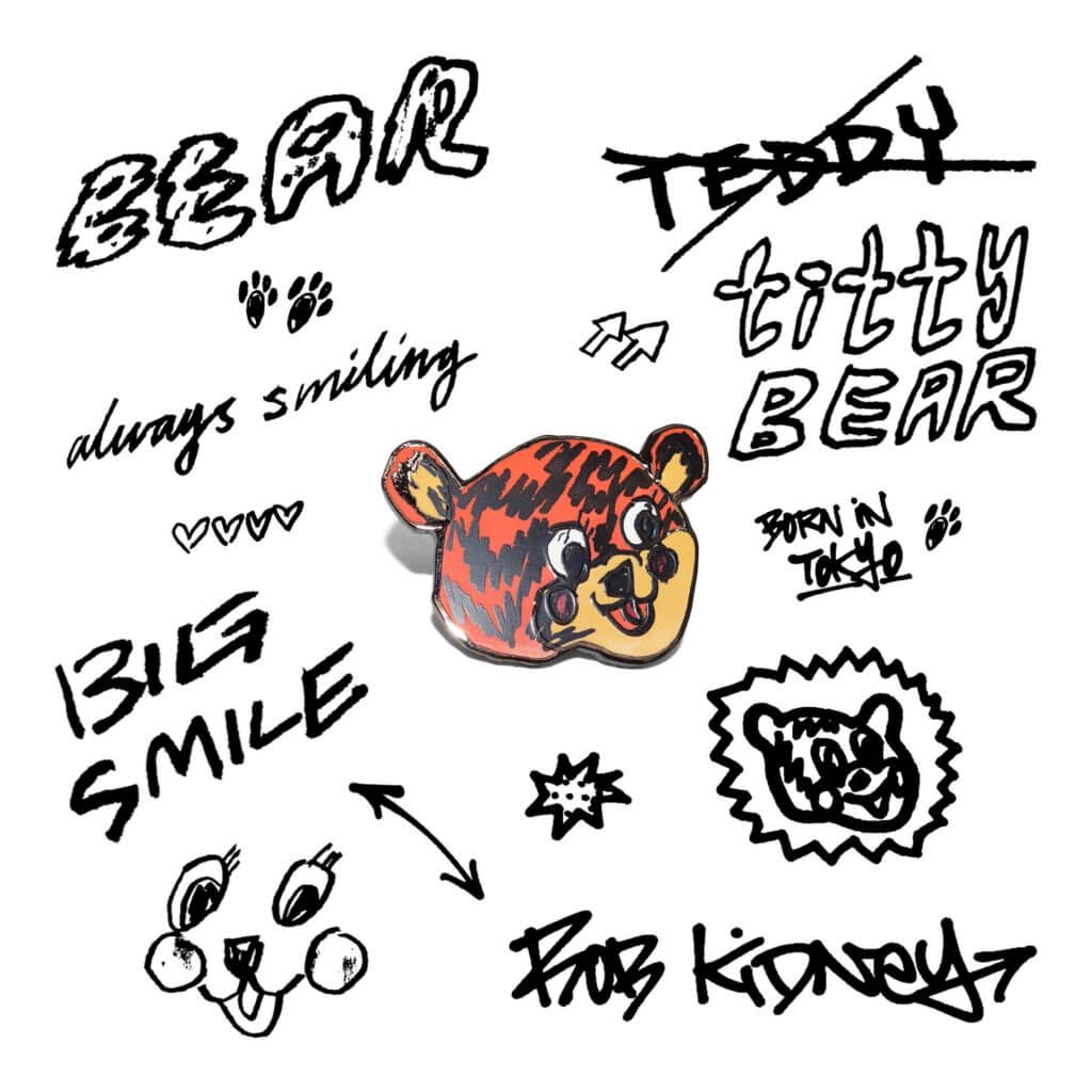 Rob Kidney × PERKS／Pin 'Titty Bear'