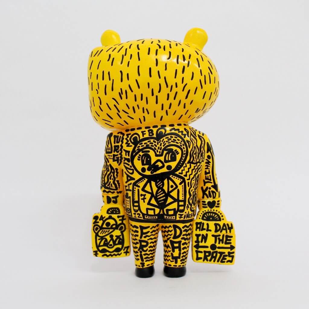 Hand painted 'Friday Bear' ④