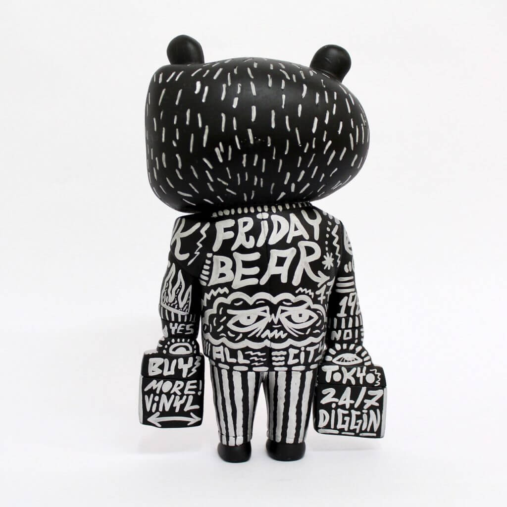 Hand painted 'Friday Bear' ⑥