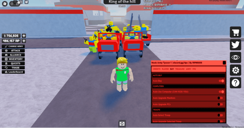Roblox Super Hero Scripts 2026 Noob Army Tycoon Script 850x448 