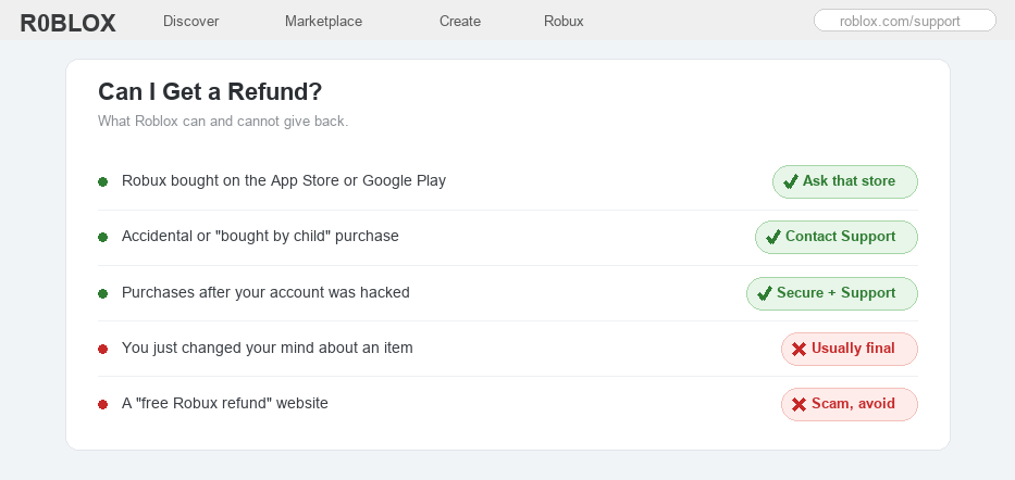 How To Refund Items On Roblox Robux Back Roblox Database Can I Get A Roblox Refund 