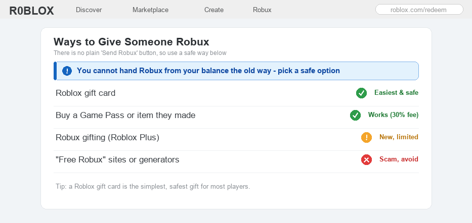 Can You Gift Robux In Roblox Safe Ways Roblox Database Can You Gift Robux In Roblox 