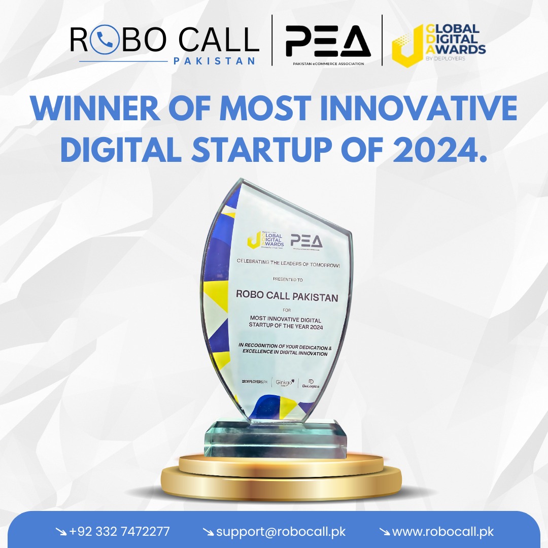 Robo Call Pakistan Wins Most Innovative Digital Startup Award 2024