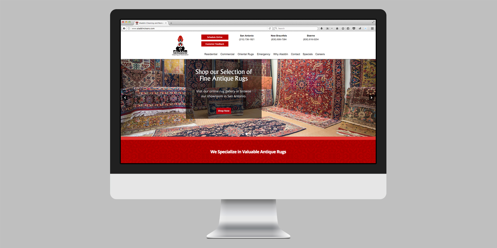 Home page website design by Creative Agency, Robot Creative