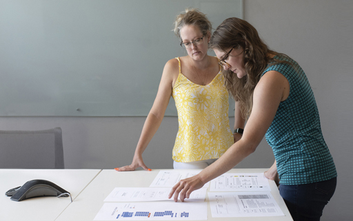 A professional website designer working on custom Wordpress website