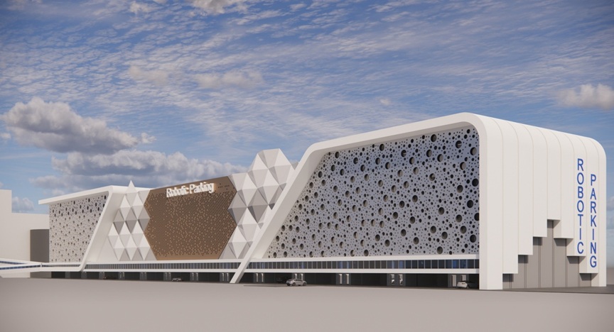 Sample Robotic Parking Facade