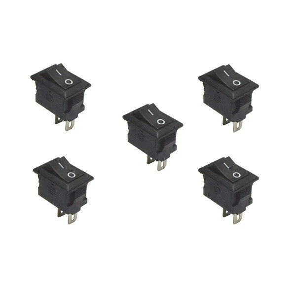 Mini Rocker Switch With 3A 2Pin SPST KCD11101 (5 Pieces) RoboticsDNA