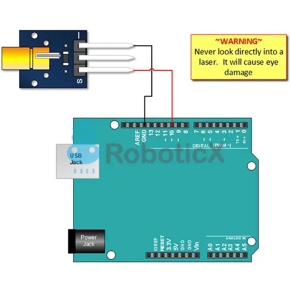 650nm Laser 5V 5mW Module – RoboticX