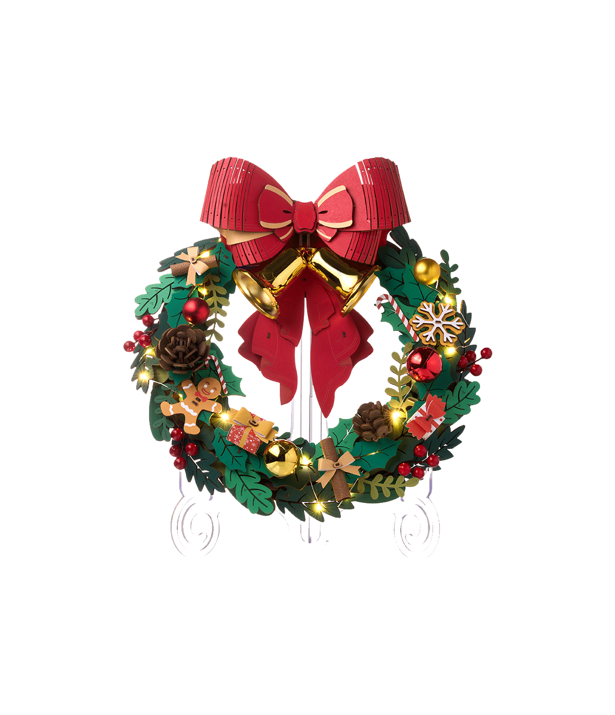 Christmas Wreath Display Showcase TGL04Z
