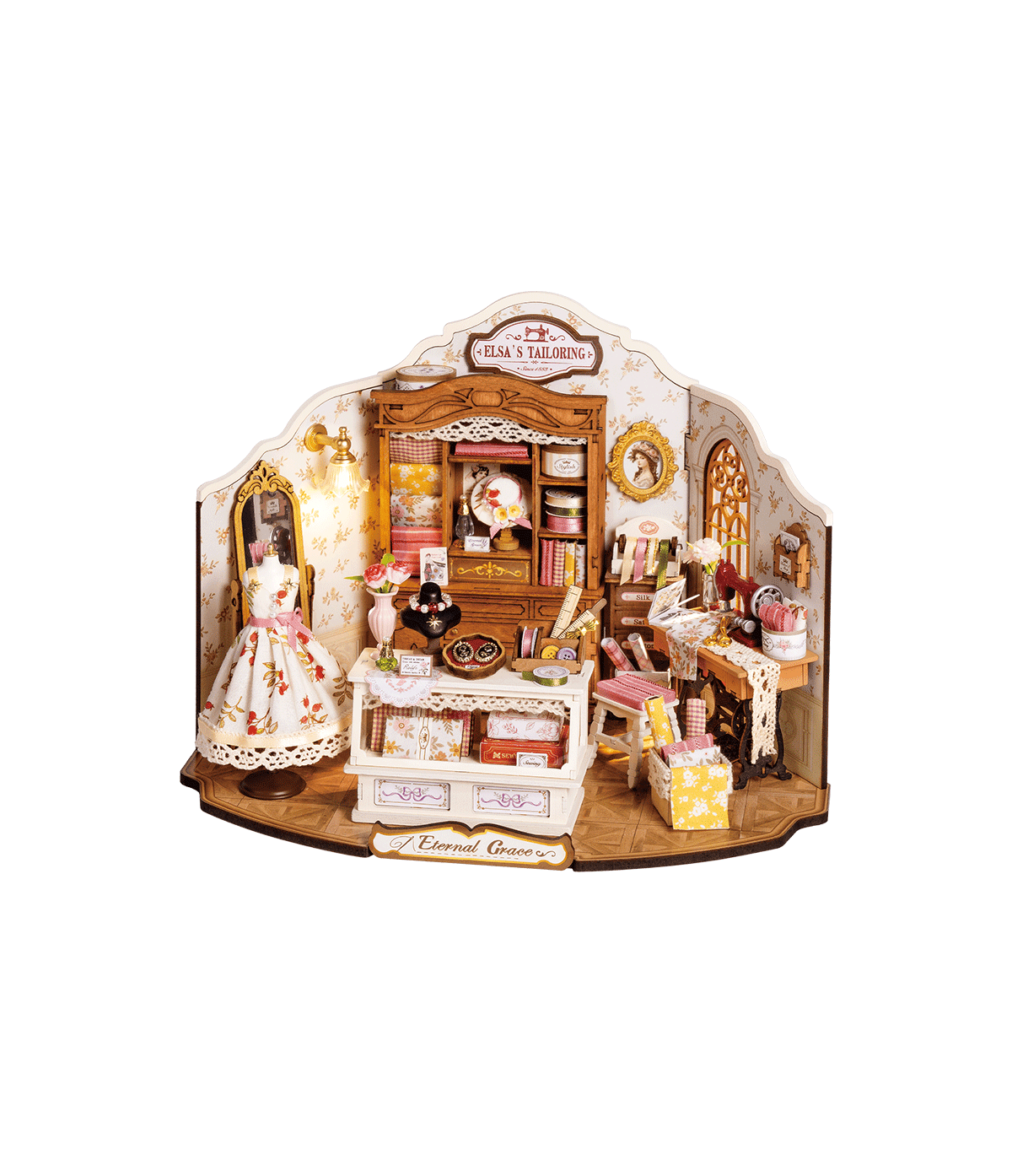 Rolife Elsa's Tailoring DIY Miniature House DG178