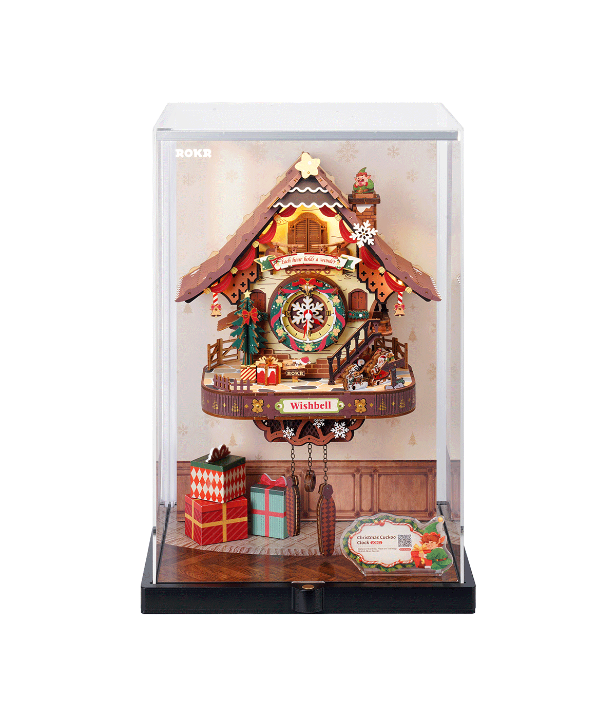 Christmas Cuckoo Clock Display Showcase LCB01Z