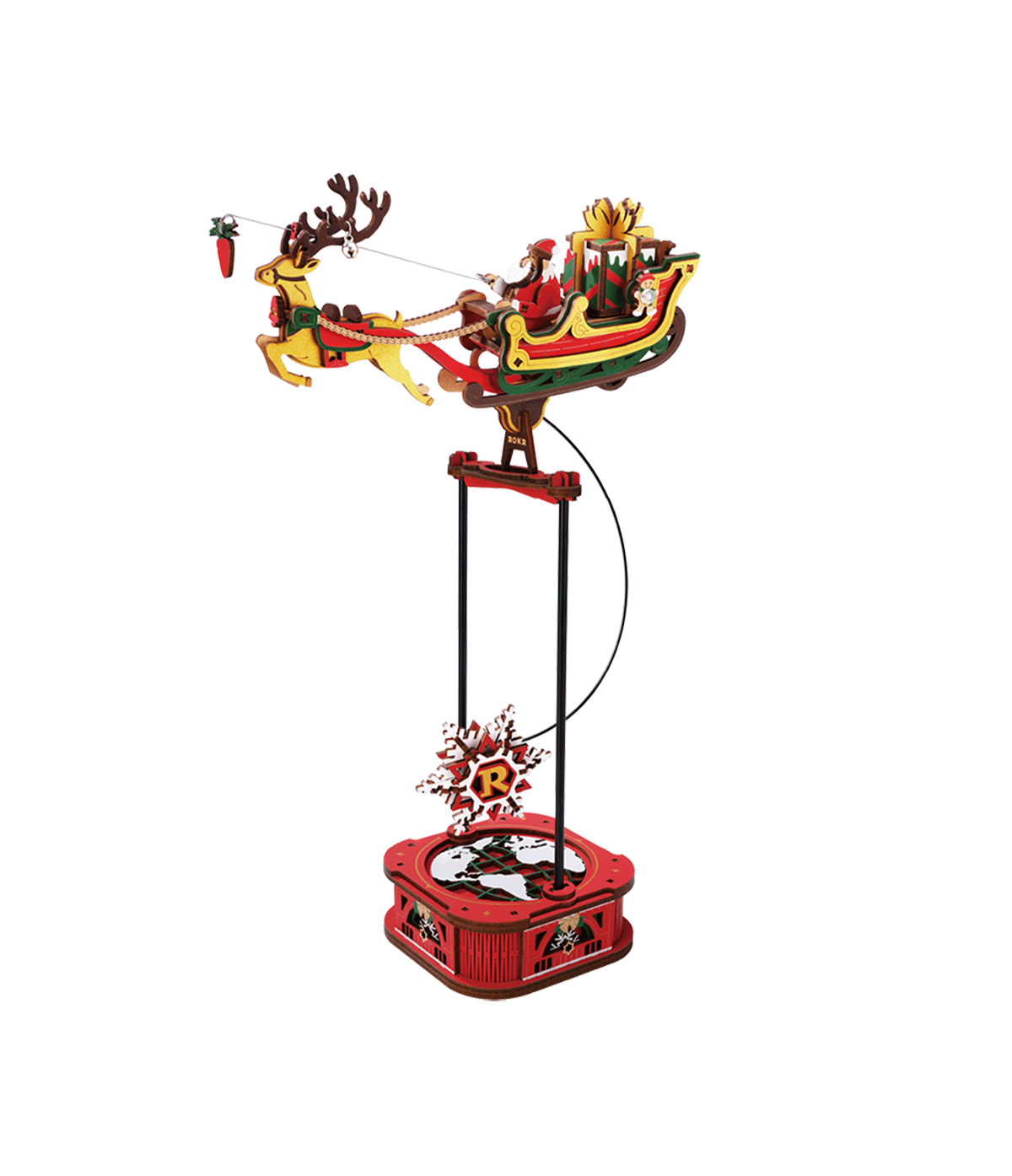 ROKR Santa on Sleigh Pendulum Balance Toy 3D Puzzle MCD05