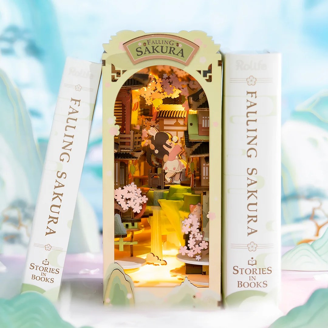 Alternative view of Falling Sakura - Diorama Pentru Biblioteca - Kit Do It Yourself - 240 Piese