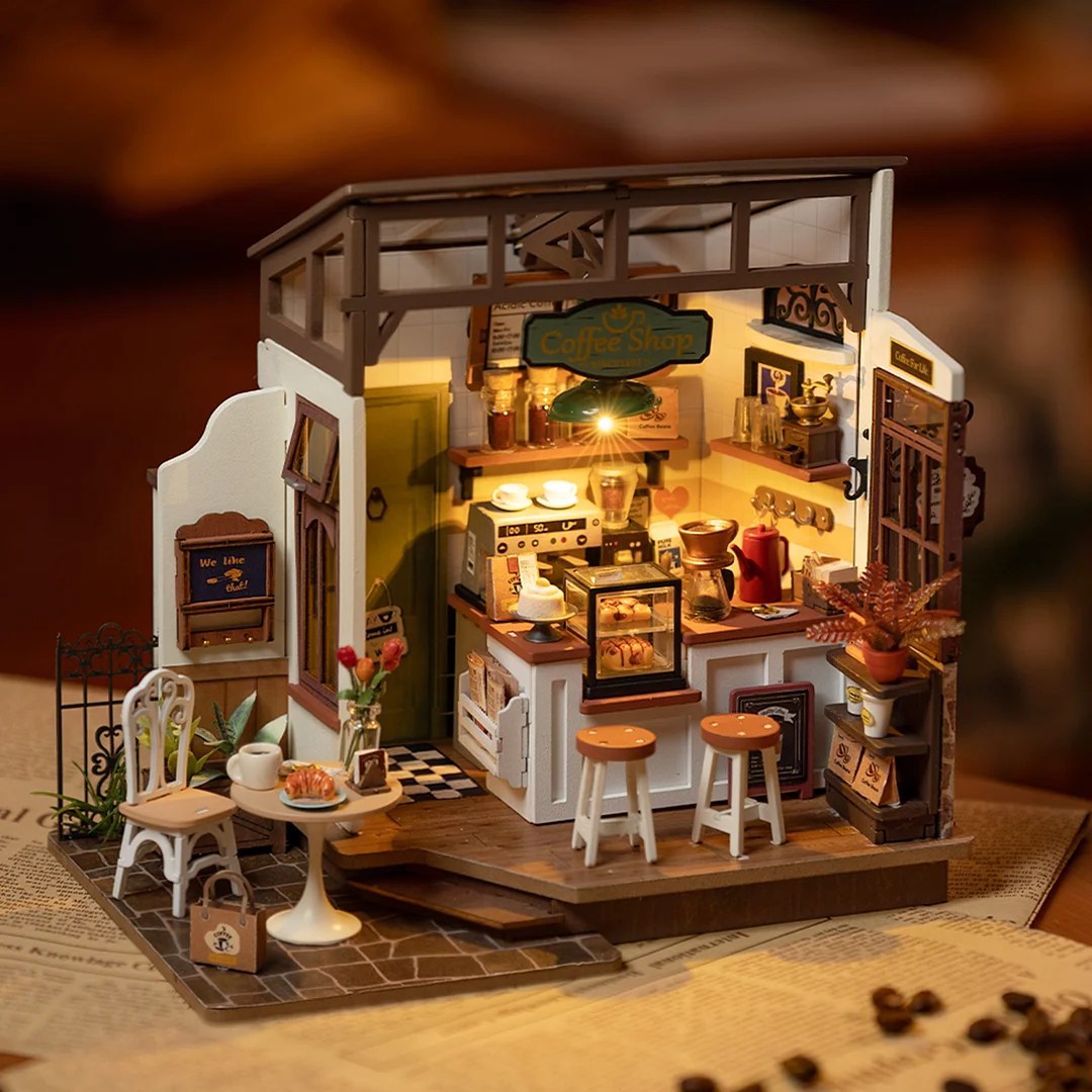 Alternative view of Coffee Shop - Casuta in Miniatura DIY 3D - 183 Piese