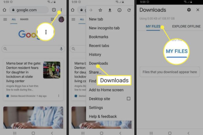 How to remove downloads from android