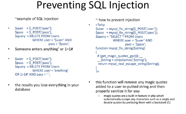 How To Prevent Sql Injections PHP | Robots.net