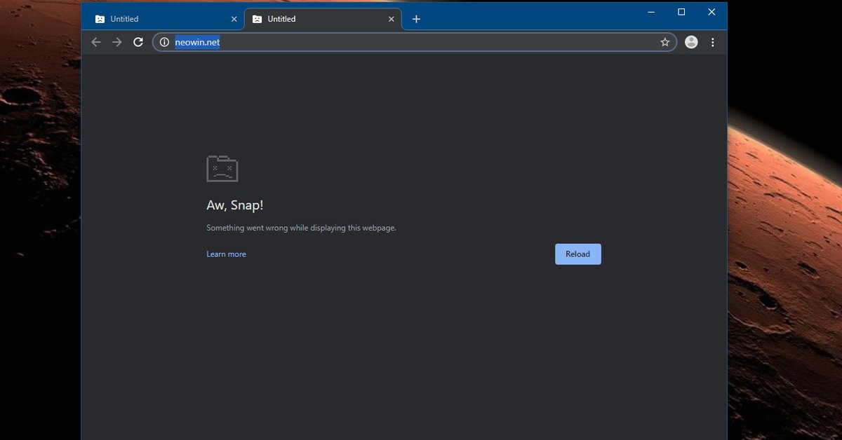 Why does google chrome keep crashing
