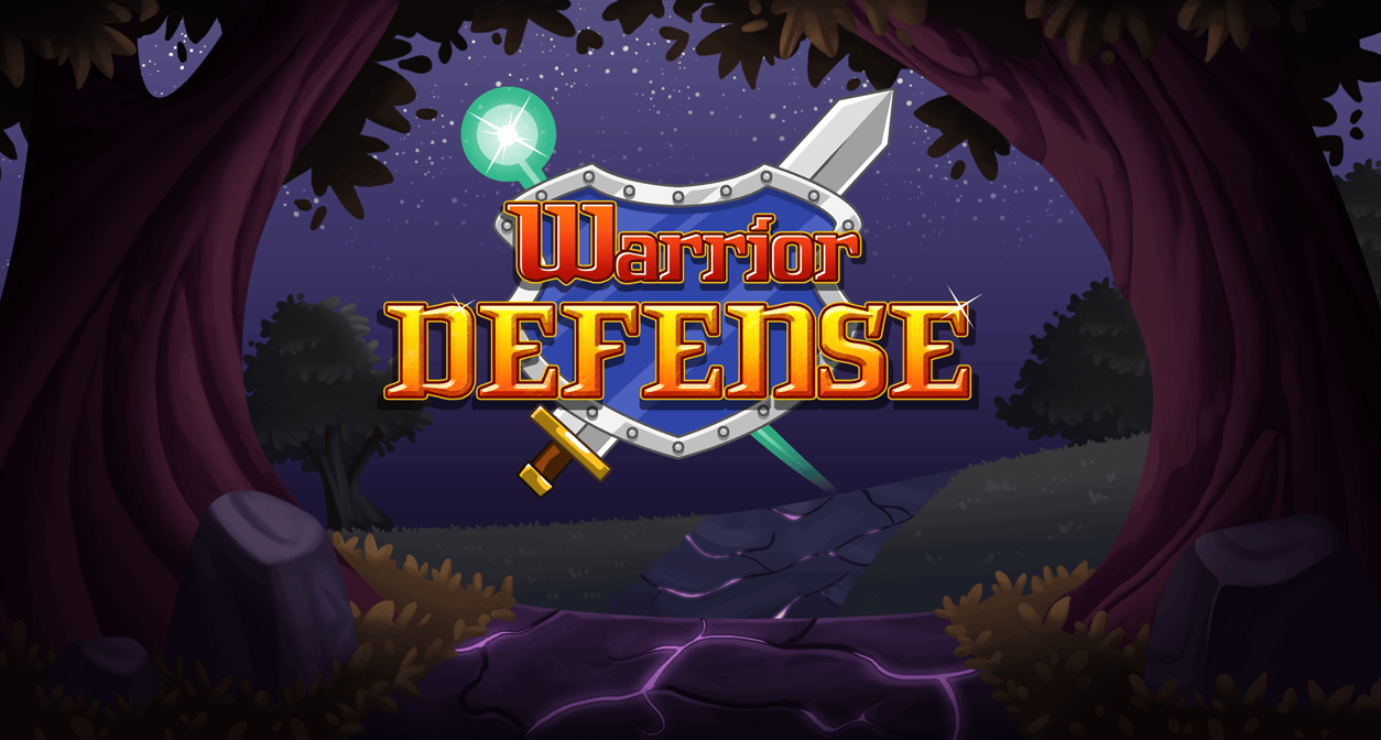 Warrior Defense title screen (night) by Shelly Soneja