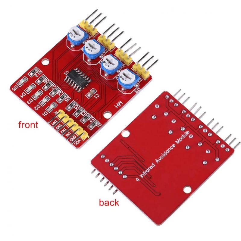 Buy 4 Channel Ir Sensor Array Module Line Tracking Obstacle Detection For Arduino Online - Download Premium Colorful Pattern | HD