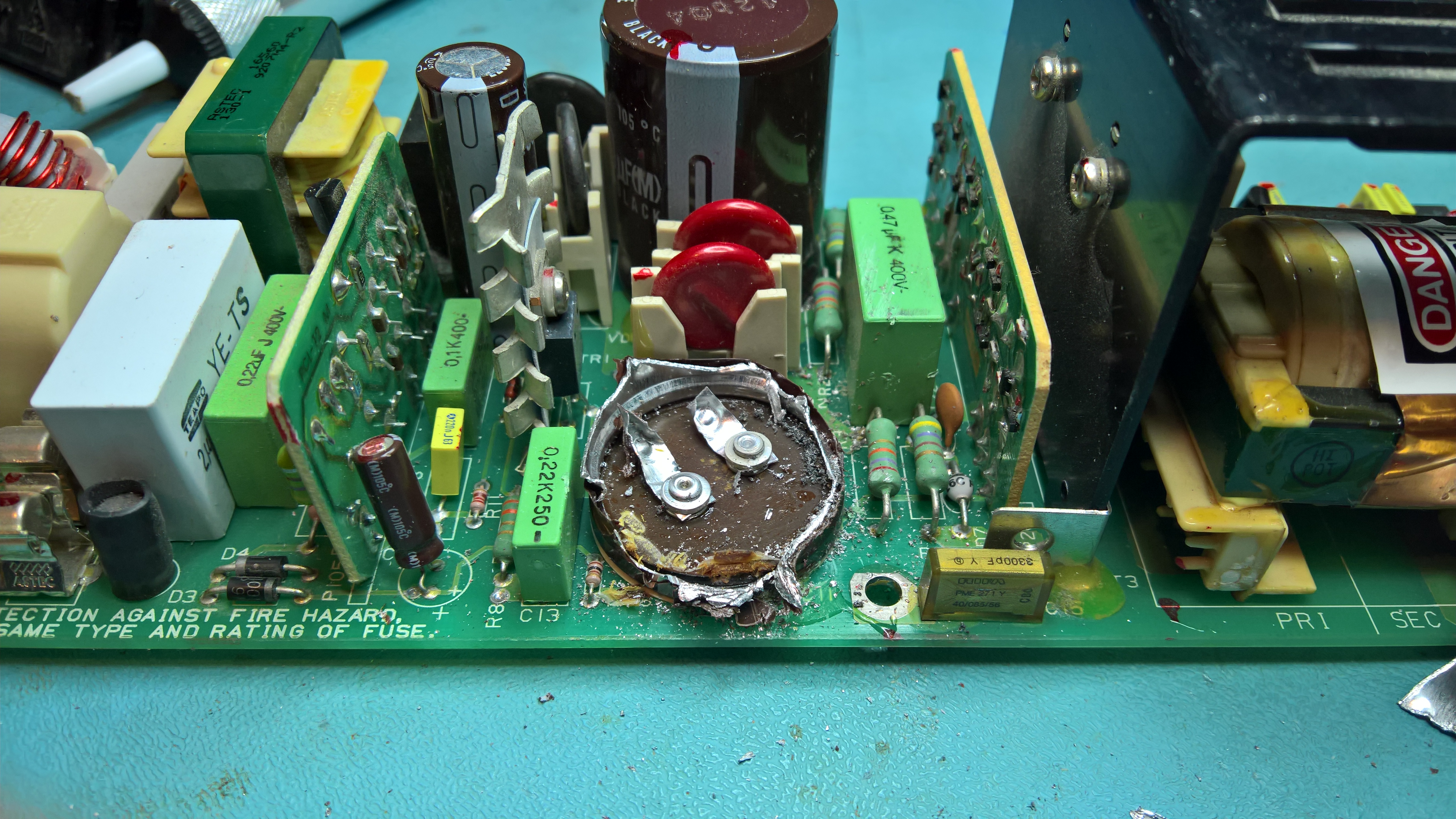 Cutting Off A Smoothing Capacitor on the H7878 Input Rectifier