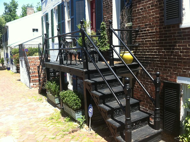 More ornate stairs for back of house