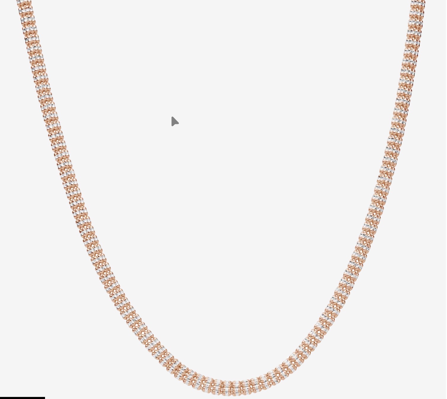 10K ROSE GOLD ICE CHAIN
