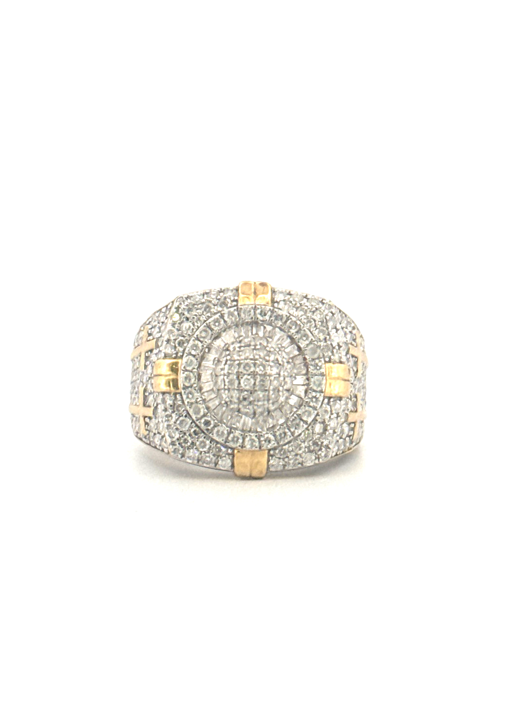 10K YELLOW GOLD 2.62 CTW NATURAL DIAMOND RING