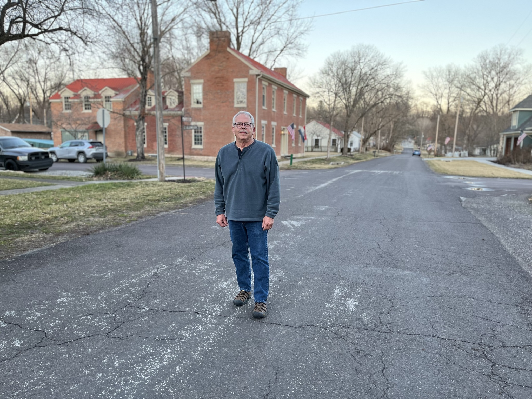 Conrad Yates Alderman posing on second street