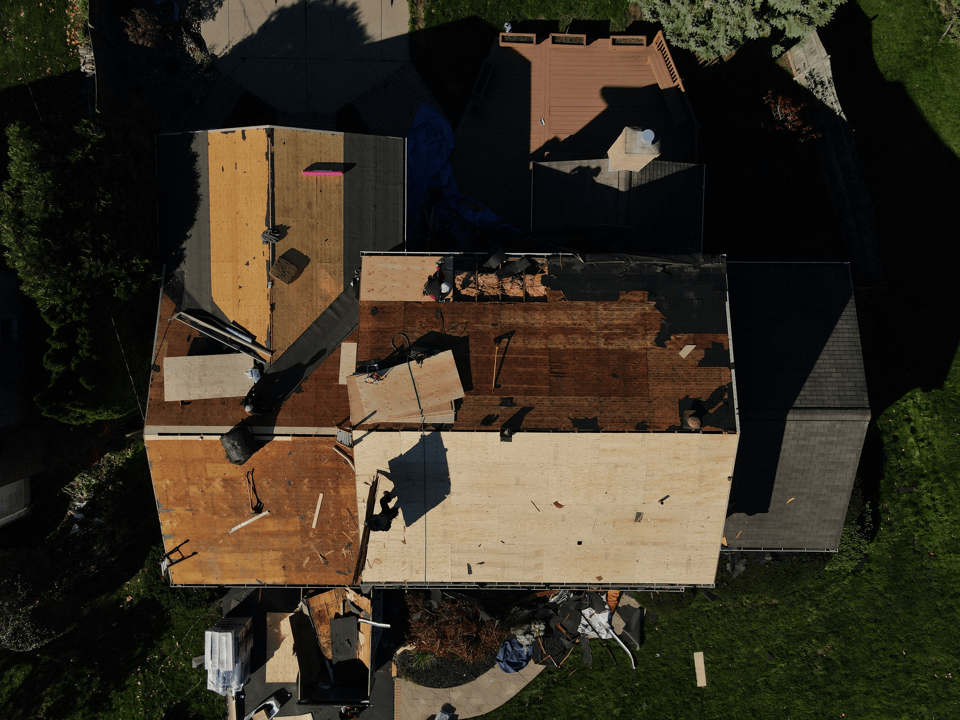Roof Tear off with Plywood replacement