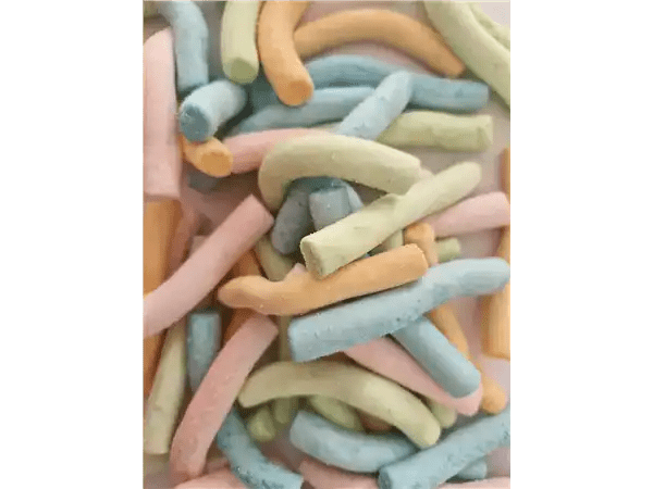 Vibrant chalk pastels in various pastel shades ideal for art projects and creative uses.