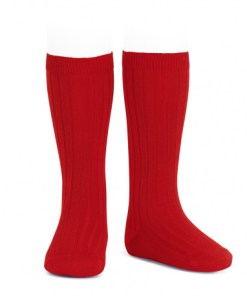 Calcetines Cóndor altos canalé ROJO