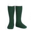 Calcetines Cóndor altos canalé VERDE BOTELLA
