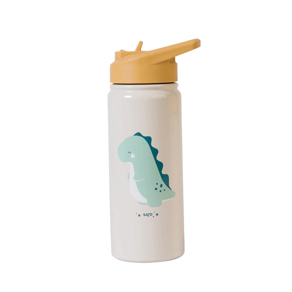 Botella térmica infantil con pajita 500 ml Wild Dinos