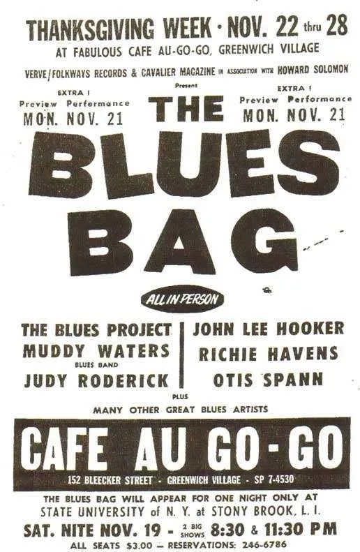 Cafe Au Go Go - Former Location On Bleecker Street In New York