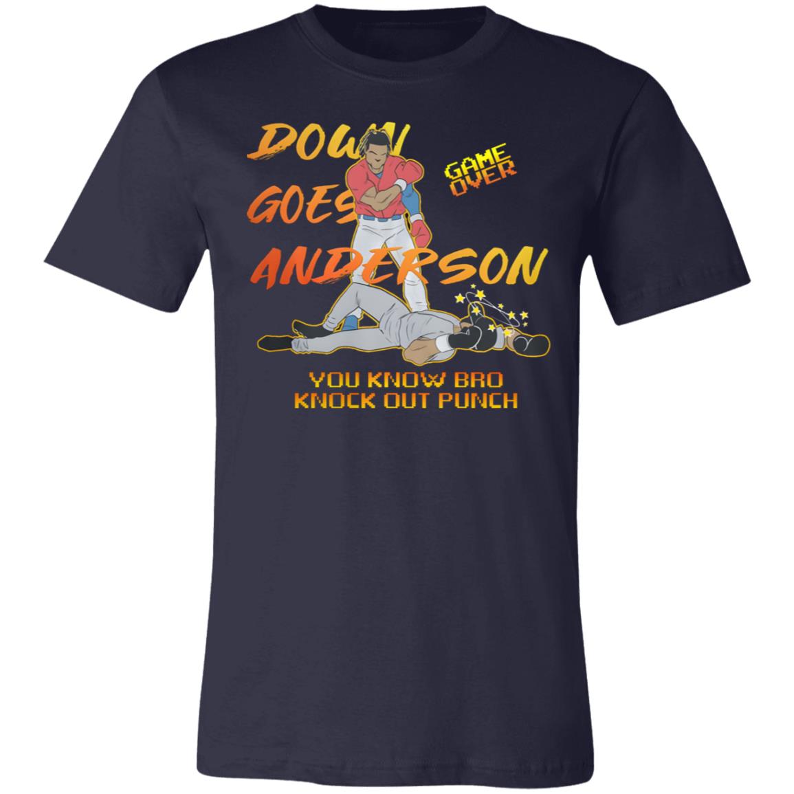 José Ramírez Down Goes Anderson T-Shirt - Rockatee