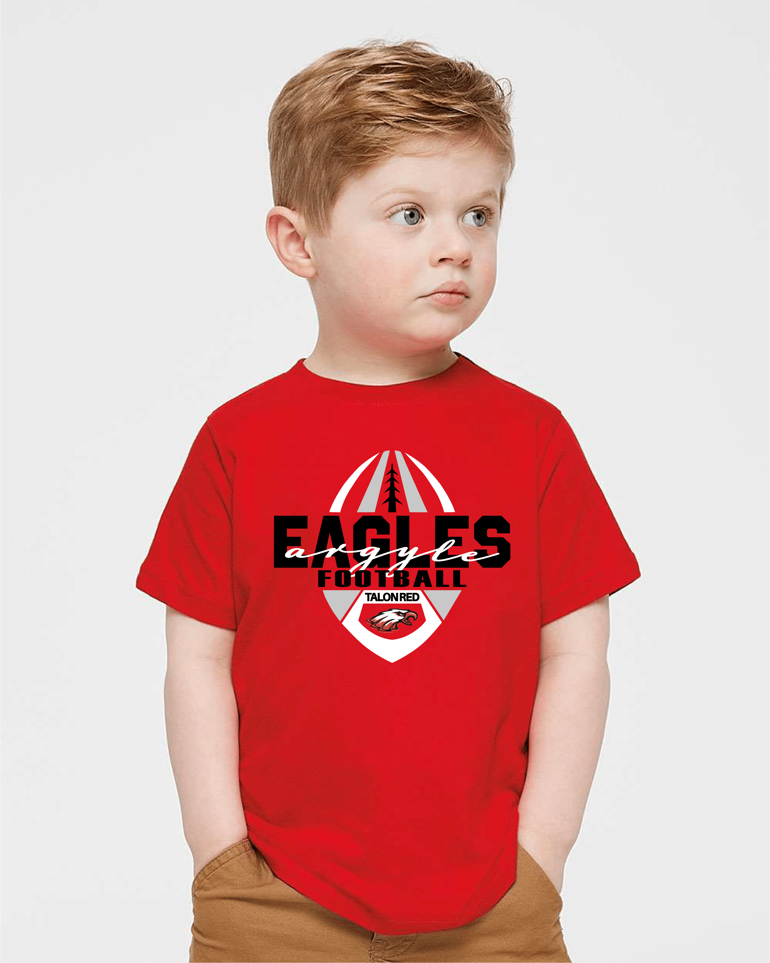 Toddler Tee in Talon RED